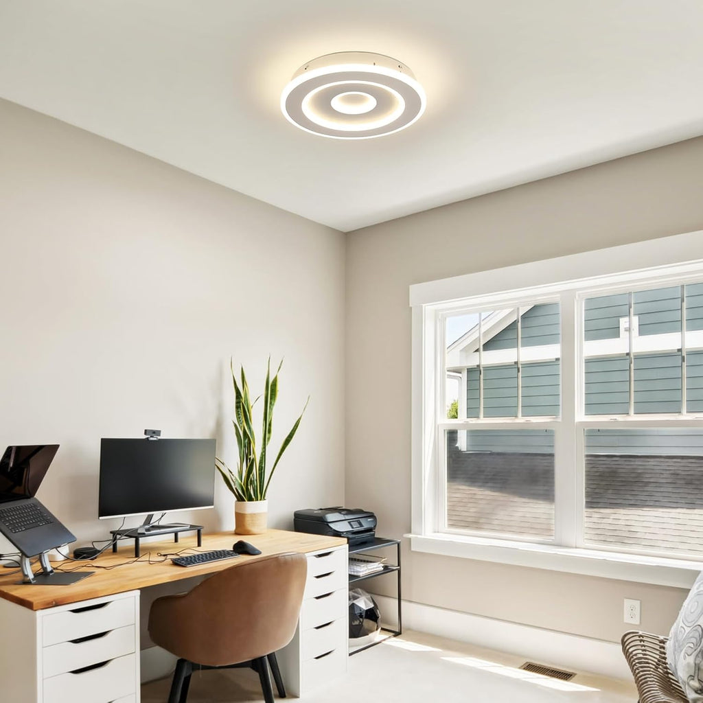 Ceiling Light - White Acrylic Frame, Natural Light