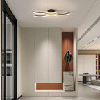 Ceiling Light - Black Aluminium Frame, Warm Light