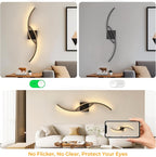 Wall Light - Black Aluminium Frame, Warm Light