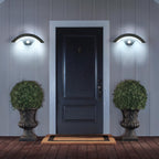 Wall Light - U-Shaped, Black Metal Frame, White Light
