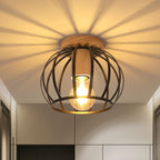 Ceiling Light - Black Metal Frame