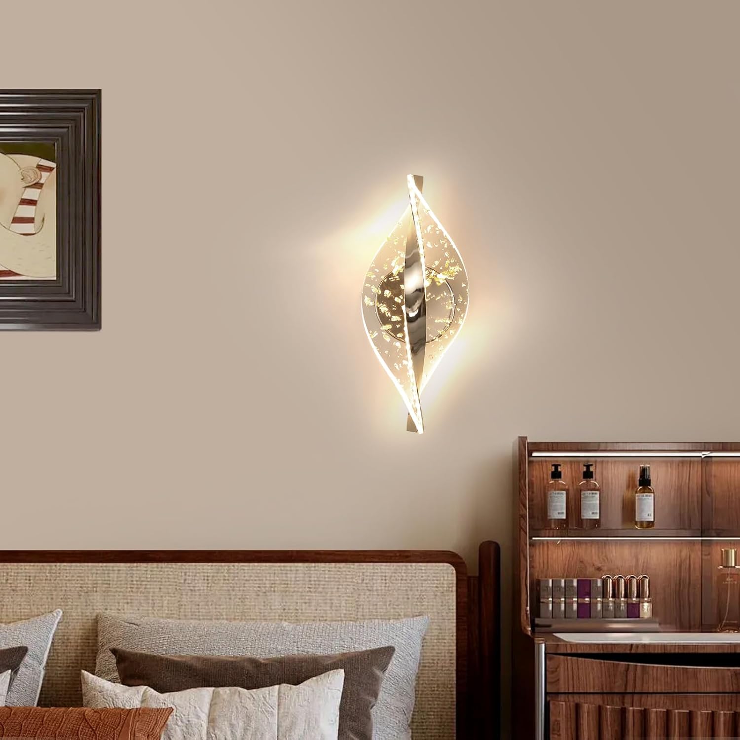 Wall Light - Gold Acrylic Frame, Tunable