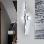 Wandleuchte - Rahmen aus verchromtem Aluminium, weißes Licht