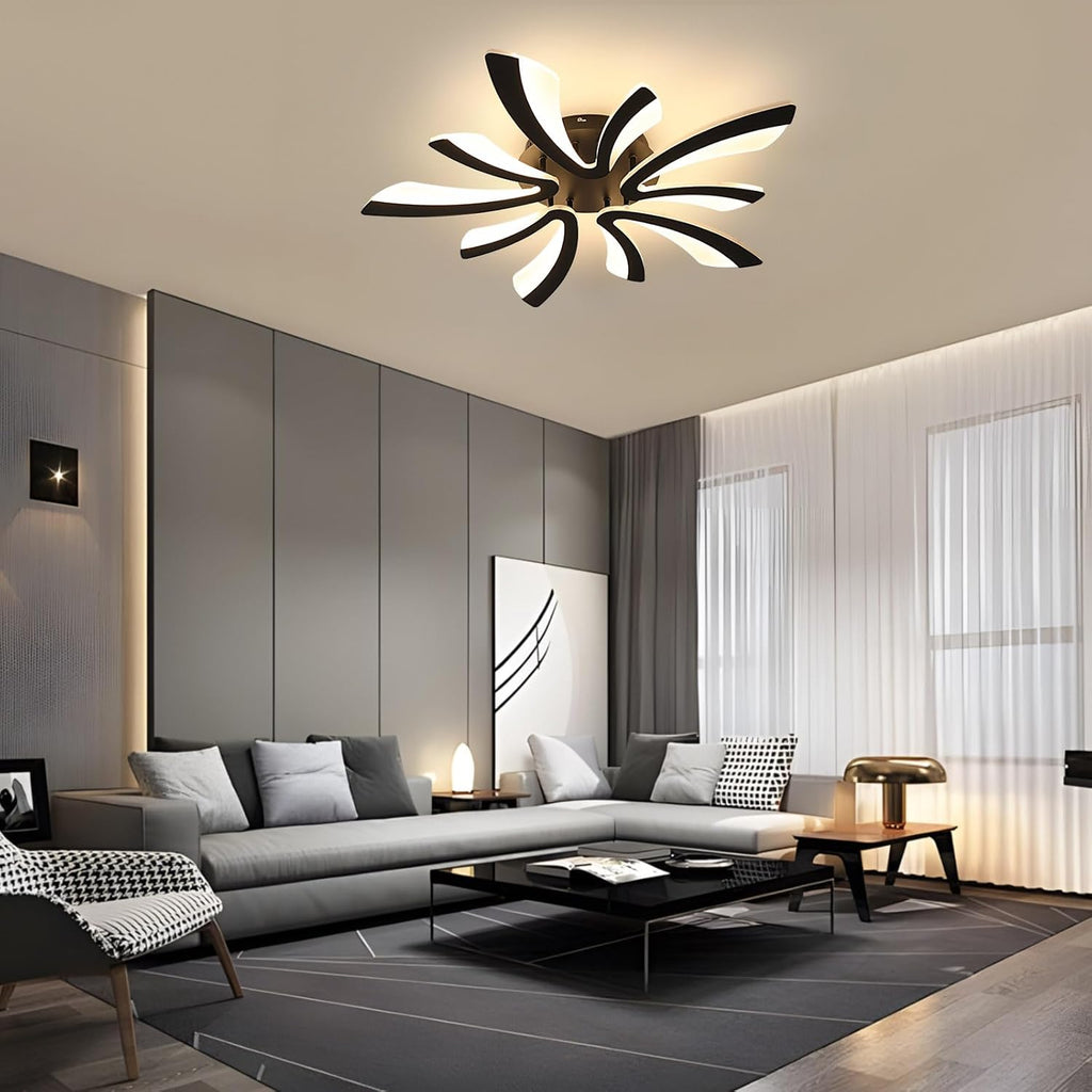 Ceiling Light - Black Acrylic Frame, Tunable and Dimmable
