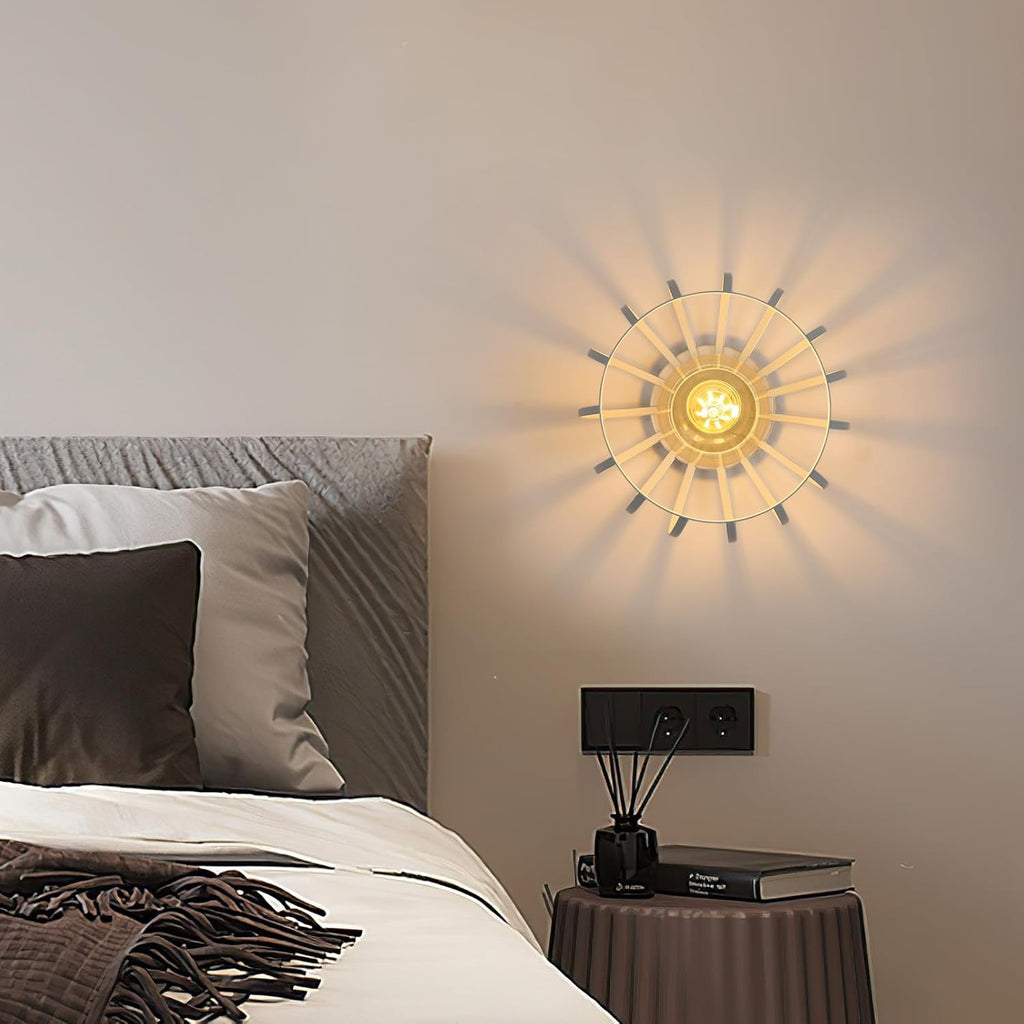 Ceiling Light - White Metal Frame