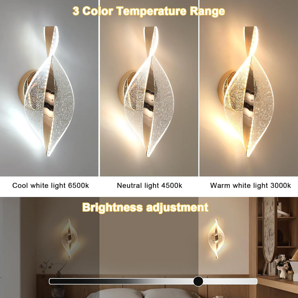 Wall Light - Gold Acrylic Frame, Tunable