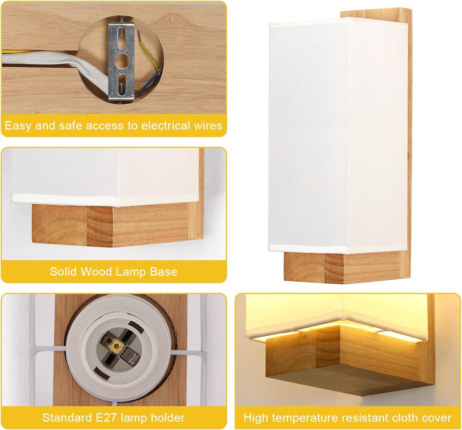 Wall Light - Wood Frame