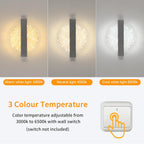Wandleuchte – Acrylrahmen silber, Tunable