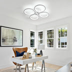 Ceiling Light - White Acrylic Frame, White Light