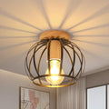 Ceiling Light - Black Metal Frame