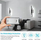 Wall Light - Black Acrylic Frame, White Light