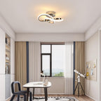 Deckenleuchte - Chrom-Aluminium-Rahmen, Warmlicht