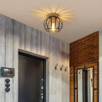 Ceiling Light - Black Metal Frame
