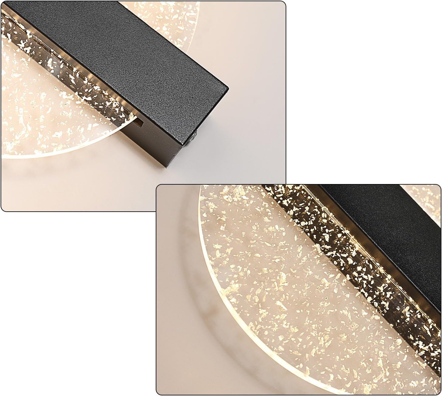 Wall Light - Black Acrylic Frame, Tunable