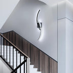 Wall Light - Black Aluminium Frame, White Light