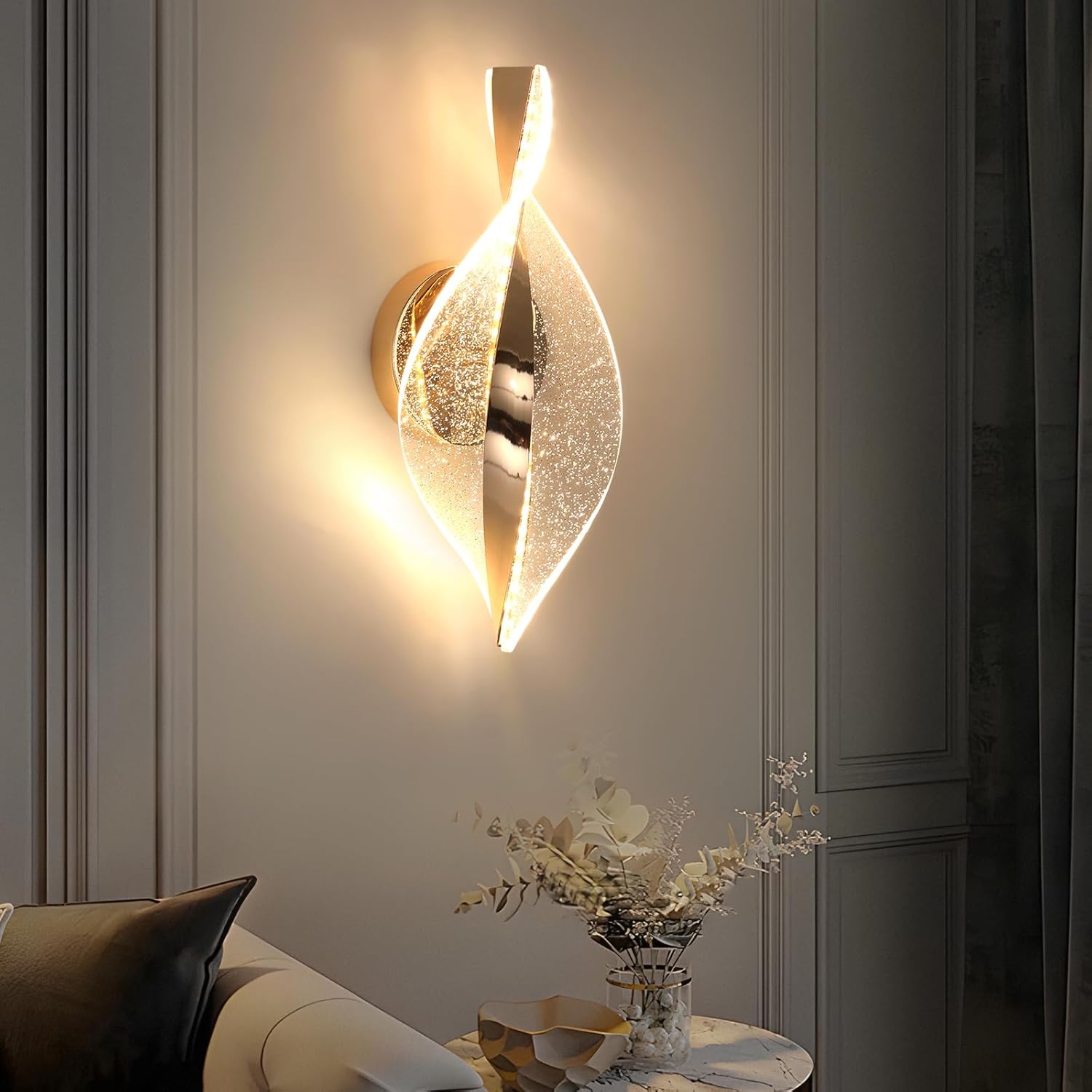 Wall Light - Gold Acrylic Frame, Tunable