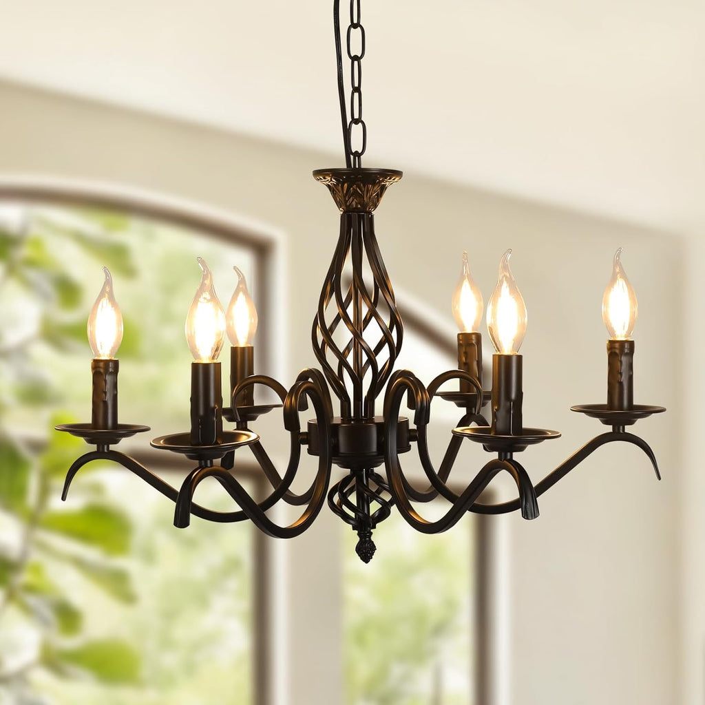 Chandeliers - Black Metal Frame