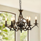 Chandeliers - Black Metal Frame