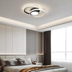 Ceiling Light - Black & White Metal Frame, Natural Light