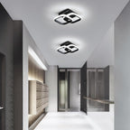 Ceiling Light - Black Aluminium Frame, White Light