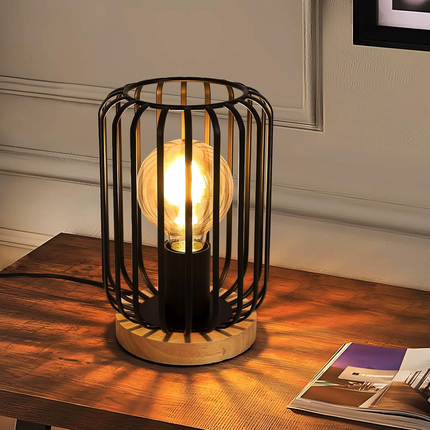 Table Lamps - Black Metal Frame