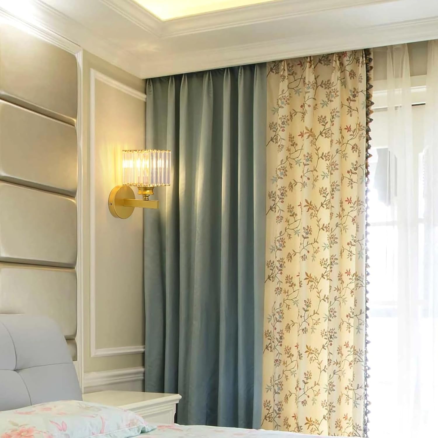 Wall Light - Gold Acrylic Frame