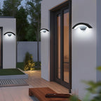 Wall Light - Black Metal Frame, White Light