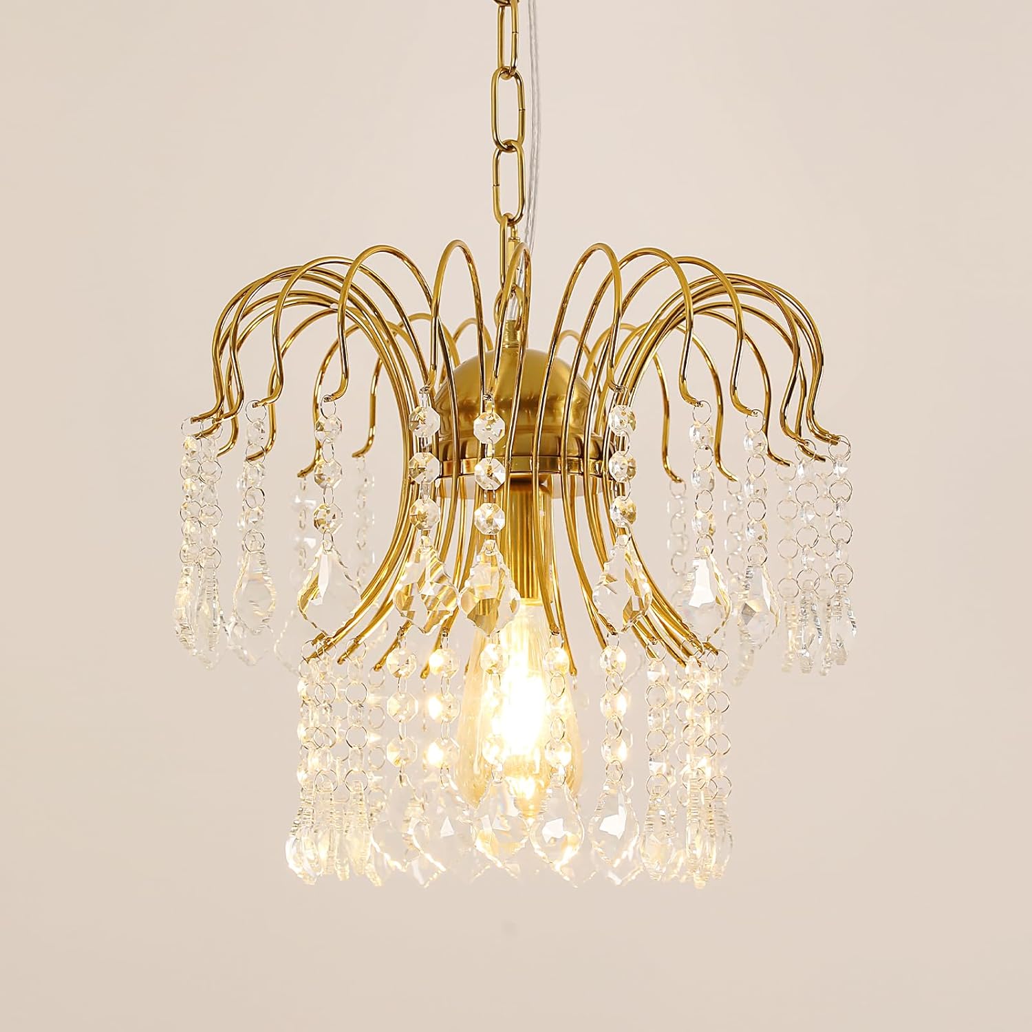 Chandeliers - Gold Metal Frame