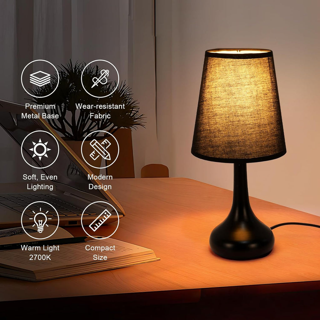 Table Lamps - Black Metal Frame