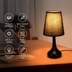Table Lamps - Black Metal Frame