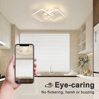 Ceiling Light - White Aluminium Frame, Natural Light
