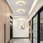 Ceiling Light - White Acrylic Frame, Warm Light