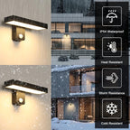 Wall Light - Black Aluminium Frame, Warm Light