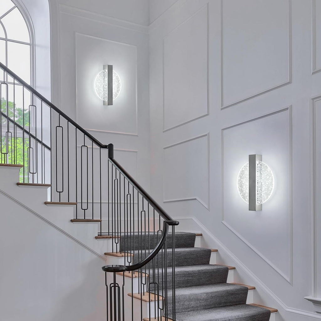 Wandleuchte – Acrylrahmen silber, Tunable