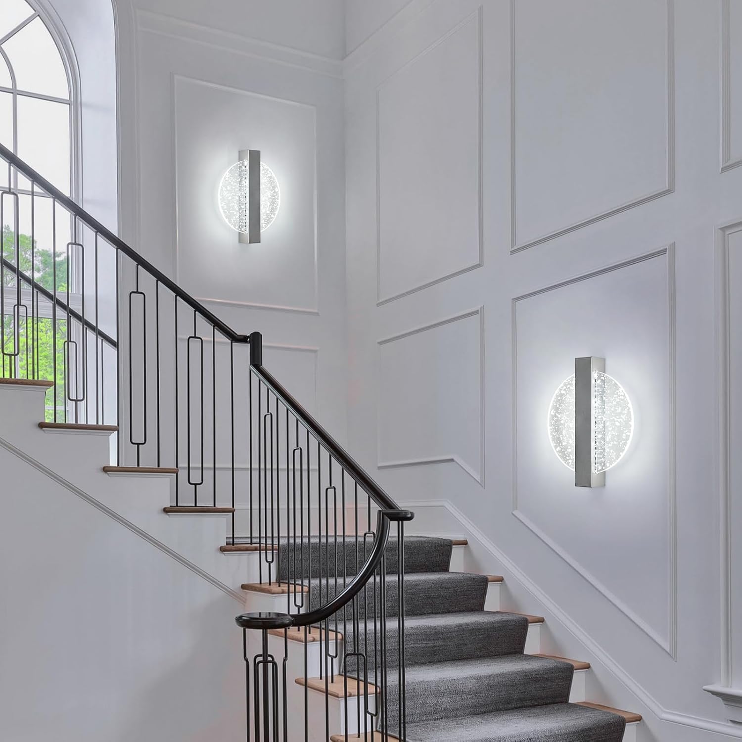 Wall Light - Silver Acrylic Frame, Tunable