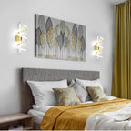 Wall Light - Gold Aluminium Frame, White Light