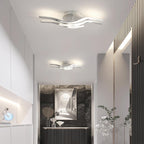 Ceiling Light - Silver Aluminium Frame, Natural Light