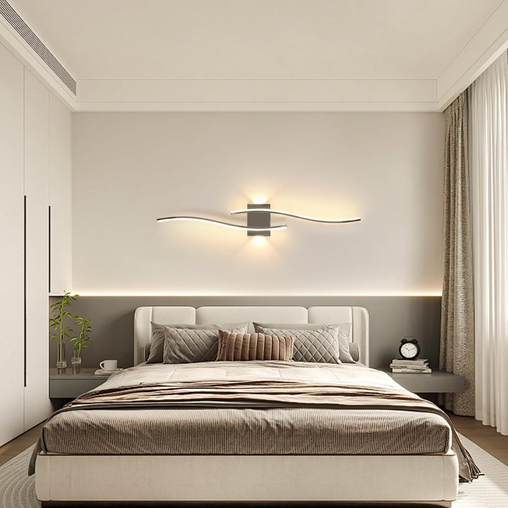 Wall Light - Chrome Aluminium Frame, Warm Light