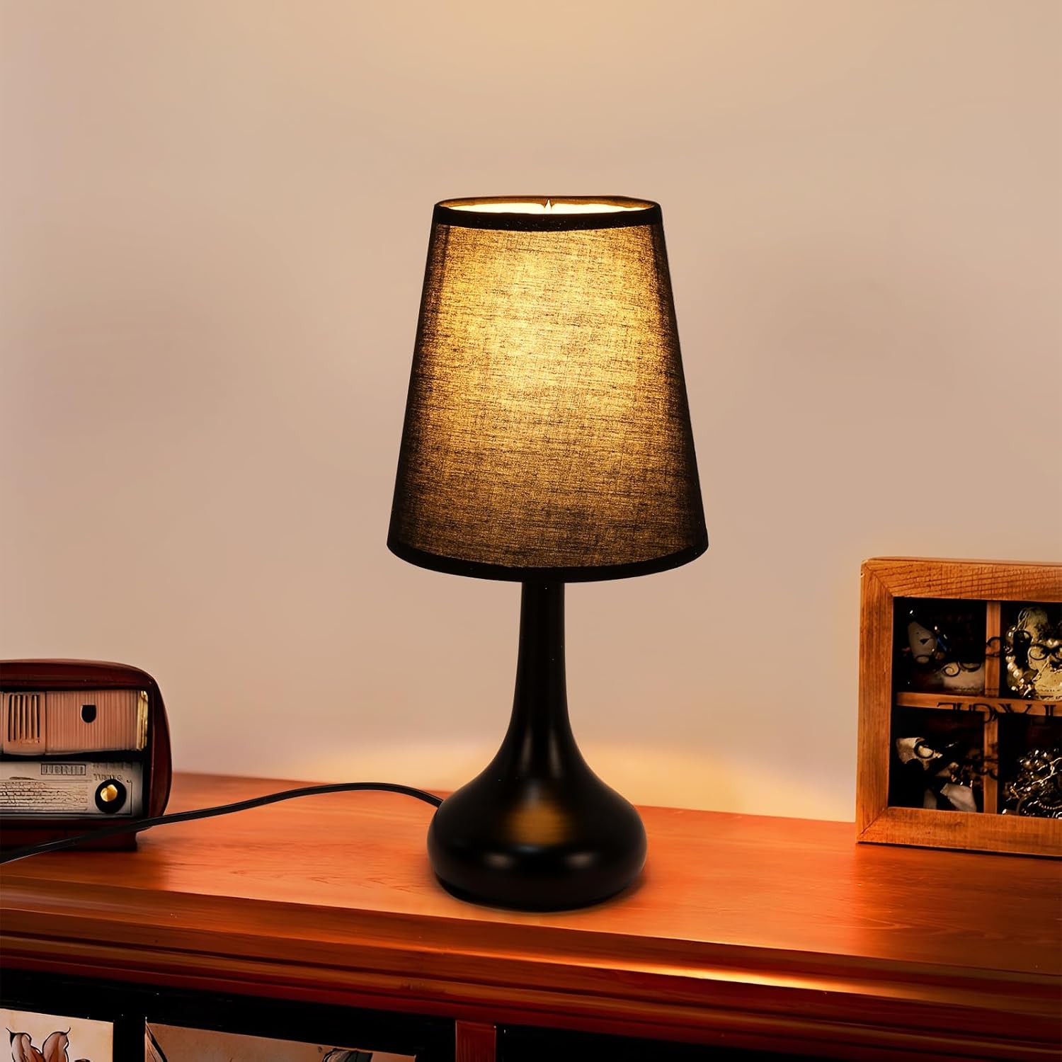 Table Lamps - Black Metal Frame