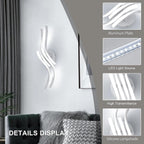 Plafoniera - Struttura in alluminio bianco, Luce bianca