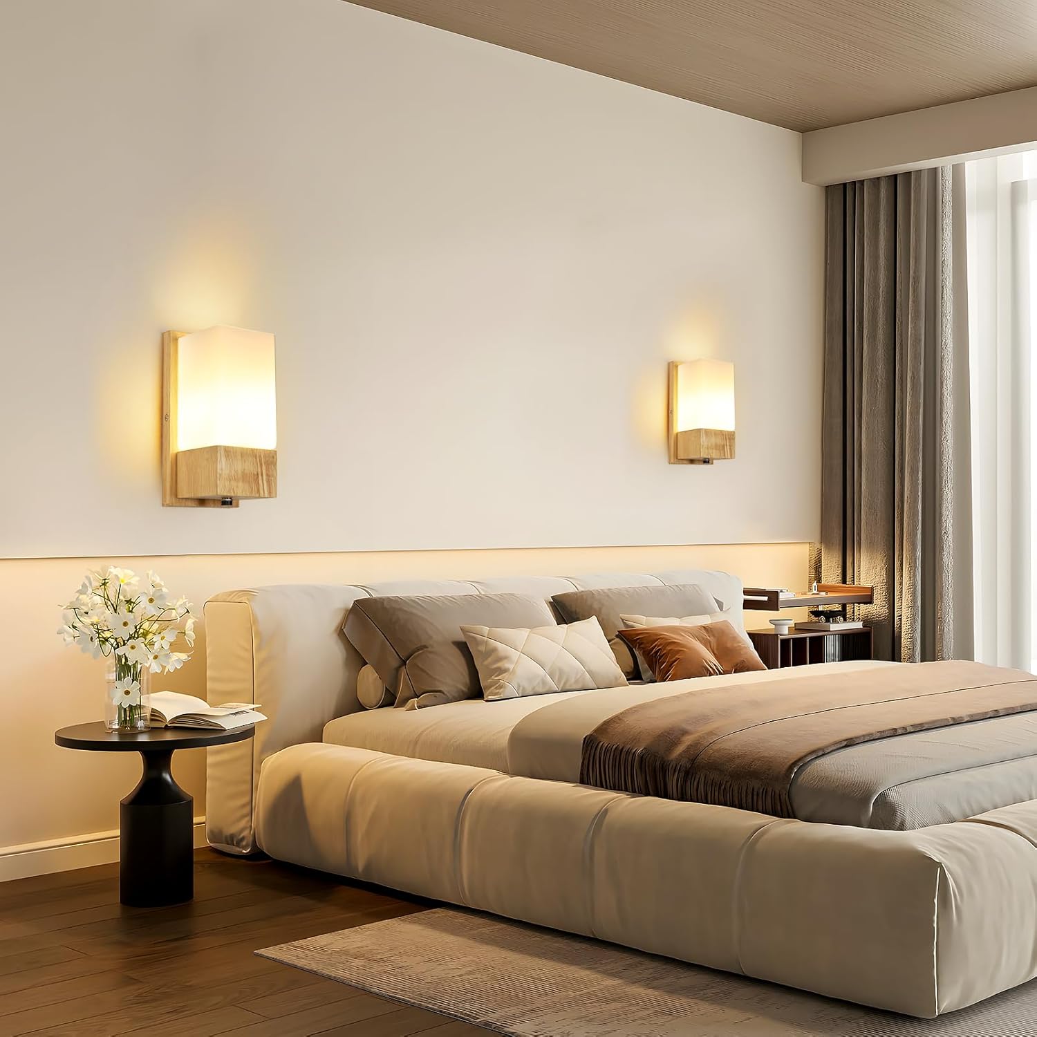 Applique - Cornice in Vetro e Legno