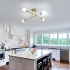 Ceiling Light - Gold Metal Frame