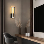 Wall Light - Black Acrylic Frame, Warm Light