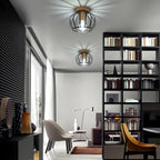 Ceiling Light - Black Metal Frame