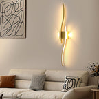 Wall Light - Gold Aluminium Frame, Warm Light