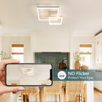 Ceiling Light - White Acrylic Frame, Natural Light