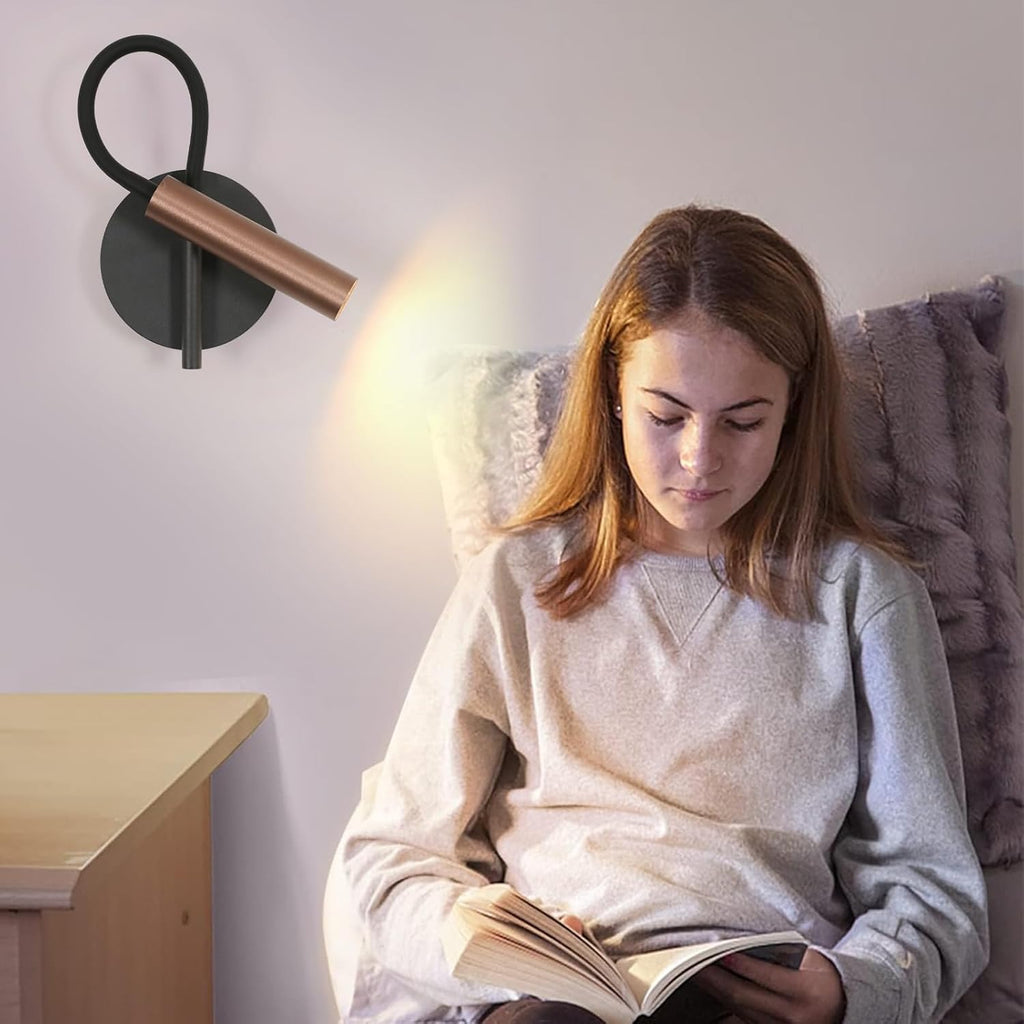 Wall Light - Black Metal Frame, Warm Light