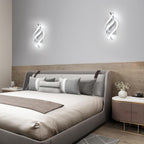 Wall Light - Silver Aluminium Frame, White Light