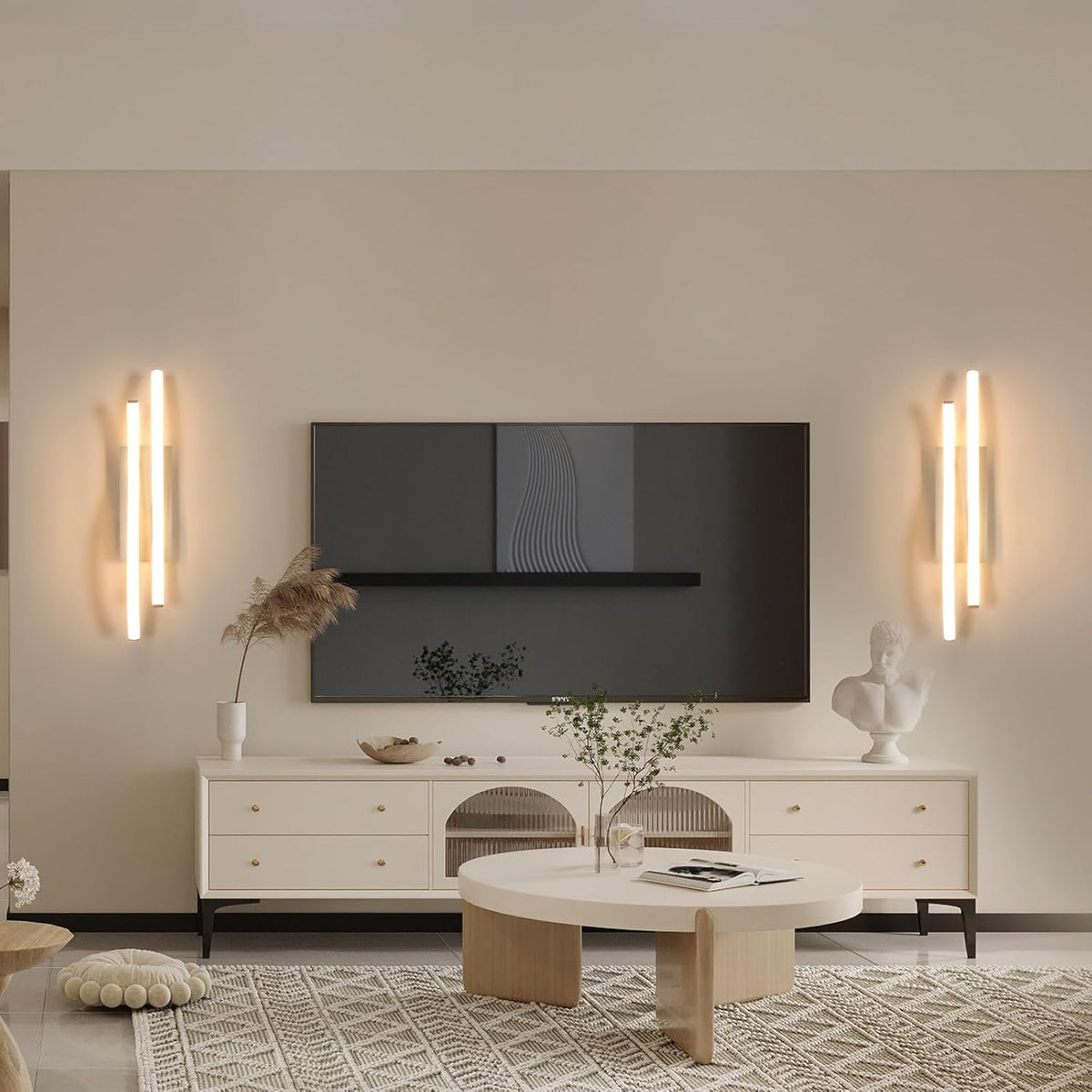 Wall Light - Silver Aluminium Frame, Tunable
