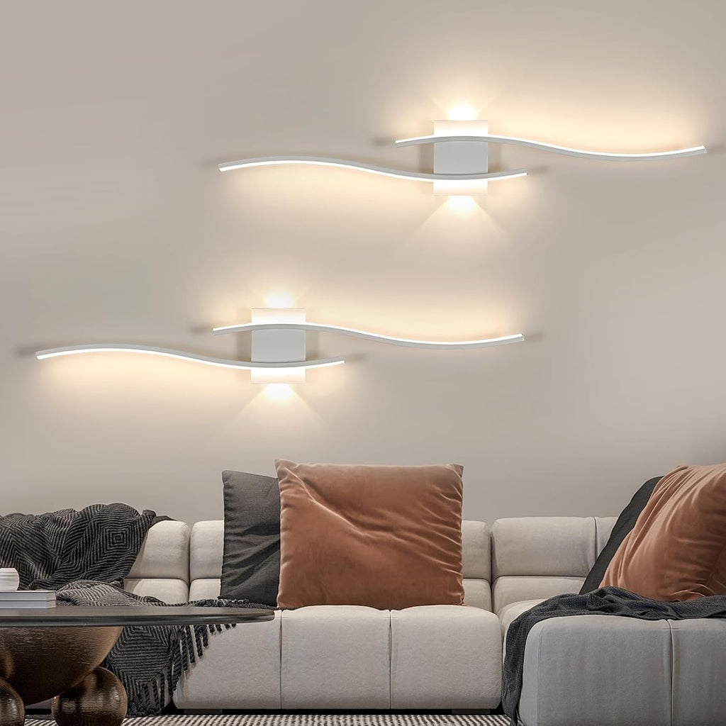 Wall Light - White Aluminium Frame, Natural Light